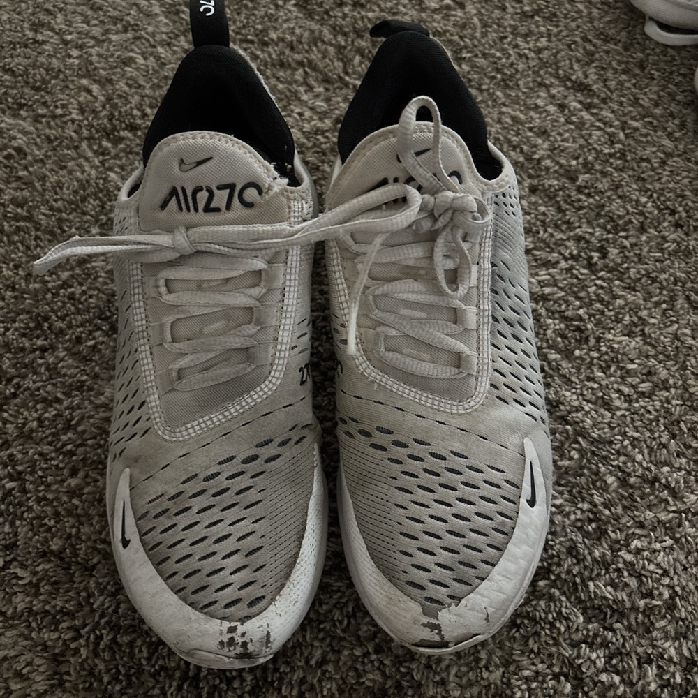 Nike 270 Women’s White and Black Athletic Shoes